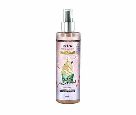 ACQUA ILLUMINANTE GLITTER CAPELLI E CORPO SWEET MACADAMIA PRADY