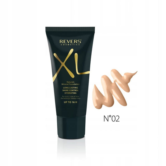 Fondotinta Satin Finish 02 Beige XL REVERS COSMETICS