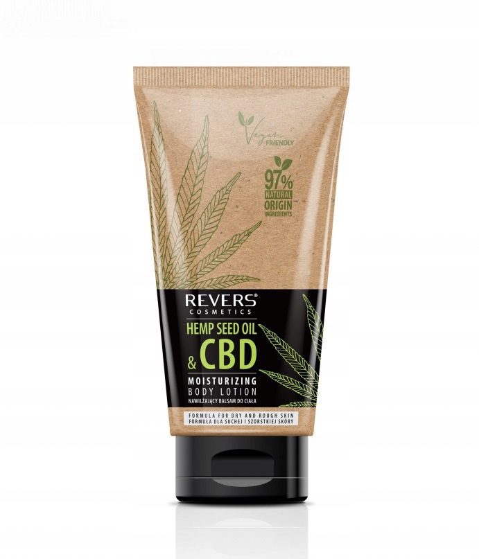 Lozione per il corpo con olio di canapa VEGAN 150 ml Revers Cosmetics