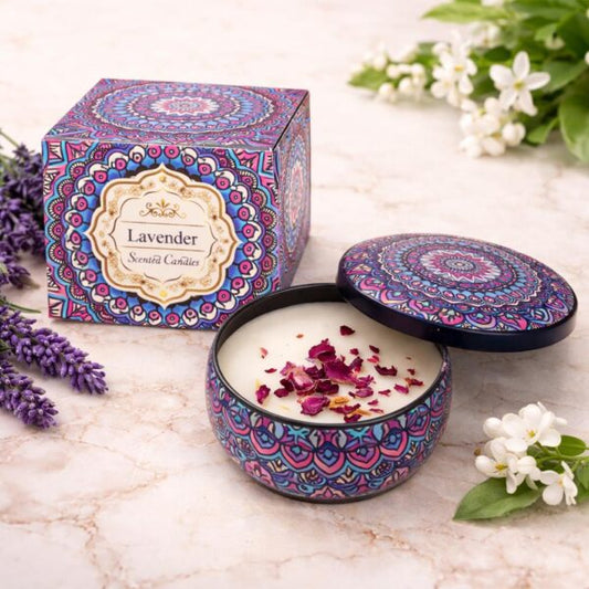 Candela profumata alla lavanda