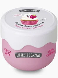 crema corpo barattolo panna e fragola fruit company
