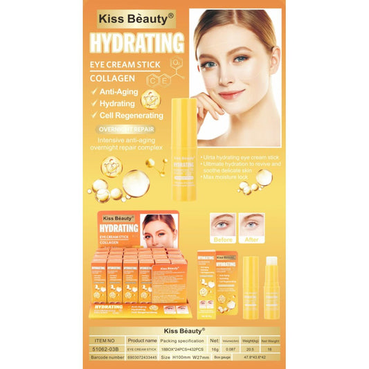 CREMA OCCHI IDRATANTE IN STICK COLLAGENE 16gr. KISS BEAUTY