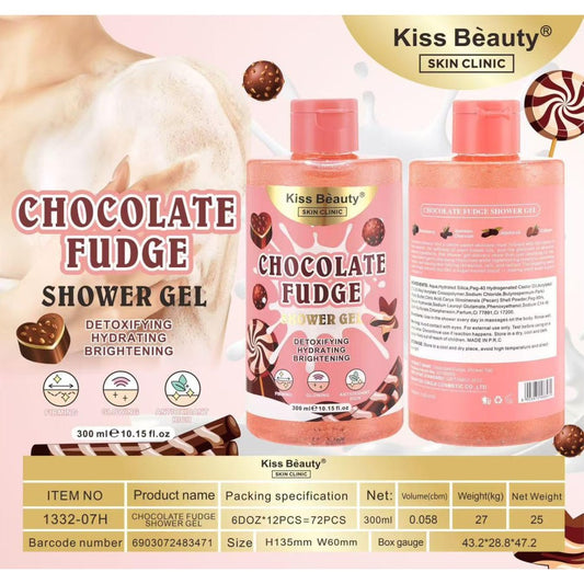 GEL DOCCIA CHOCOLATE FUDGE 300ML KISS BEAUTY