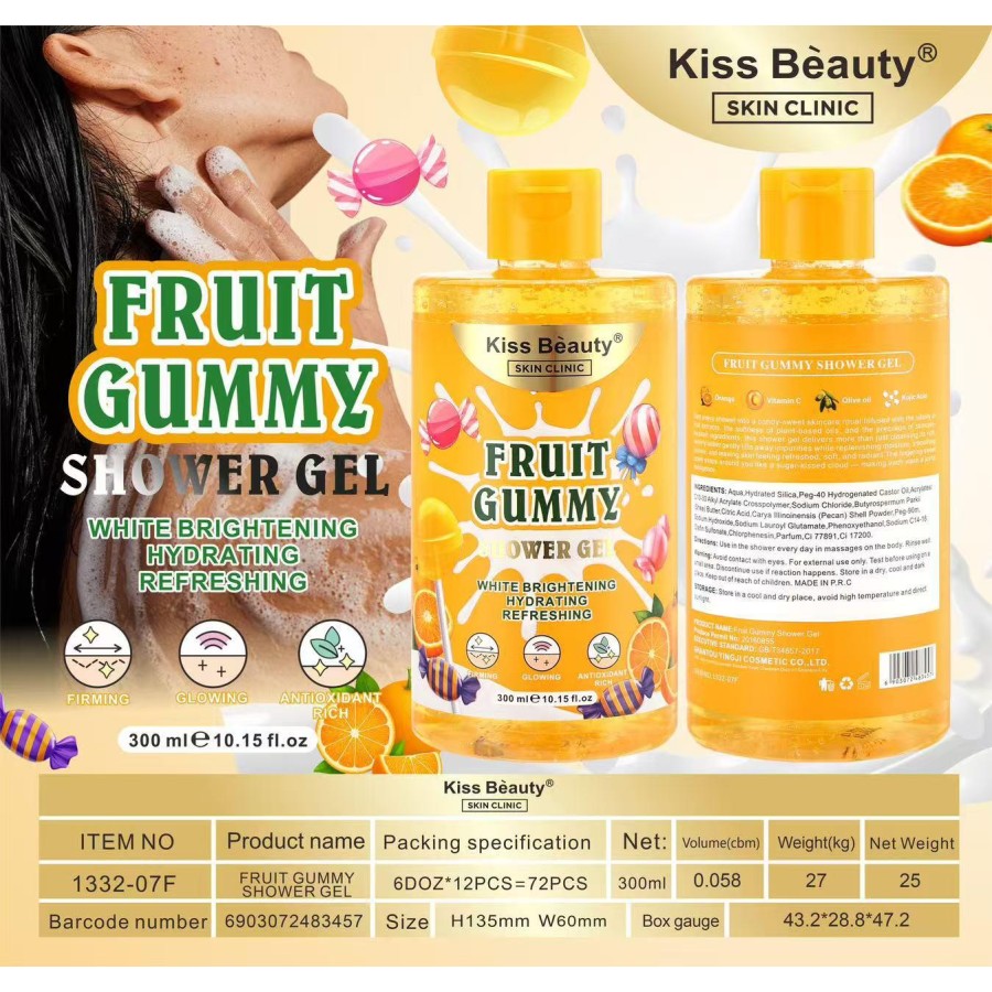 GEL DOCCIA FRUIT GUMMY 300ML  KISS BEAUTY
