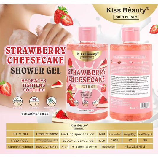 GEL DOCCIA STRAWBERRY CHEESECAKE 300ML KISS BEAUTY