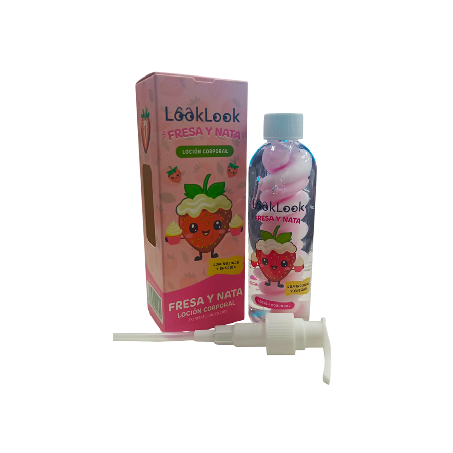 LOZIONE CORPO ALLA FRAGOLA E CREMA LUMINOSITÀ ED ENERGIA 200ML LOOK LOOK