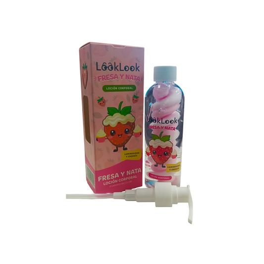 LOZIONE CORPO ALLA FRAGOLA E CREMA LUMINOSITÀ ED ENERGIA 200ML LOOK LOOK