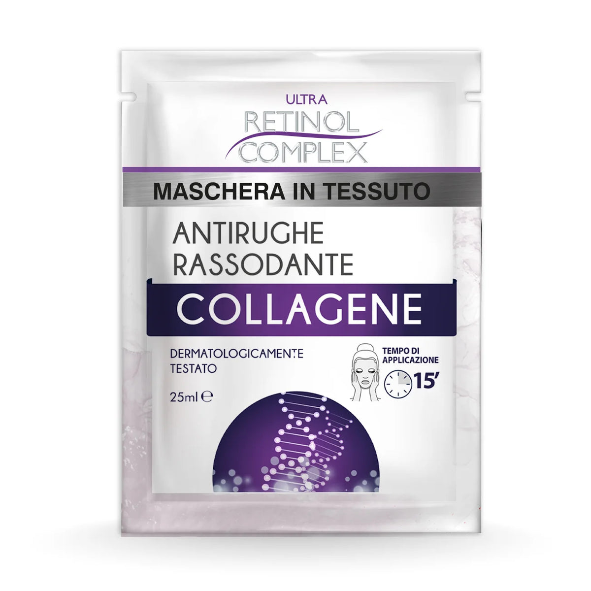 maschera viso tessuto collagene RC