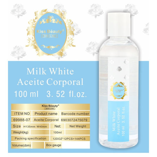 OLIO CORPO MILK WHITE 100ML KISS BEAUTY