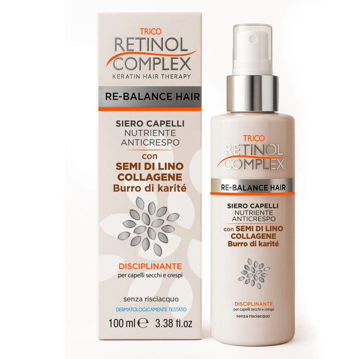 siero capelli lino, collagene, burro di karitè RC